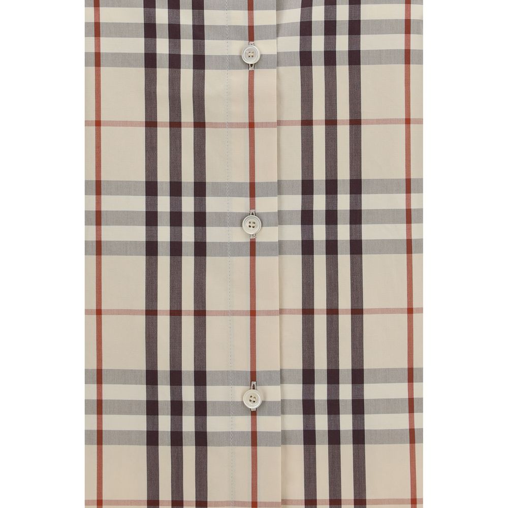 Burberry Beige Cotton Check Shirt for Women