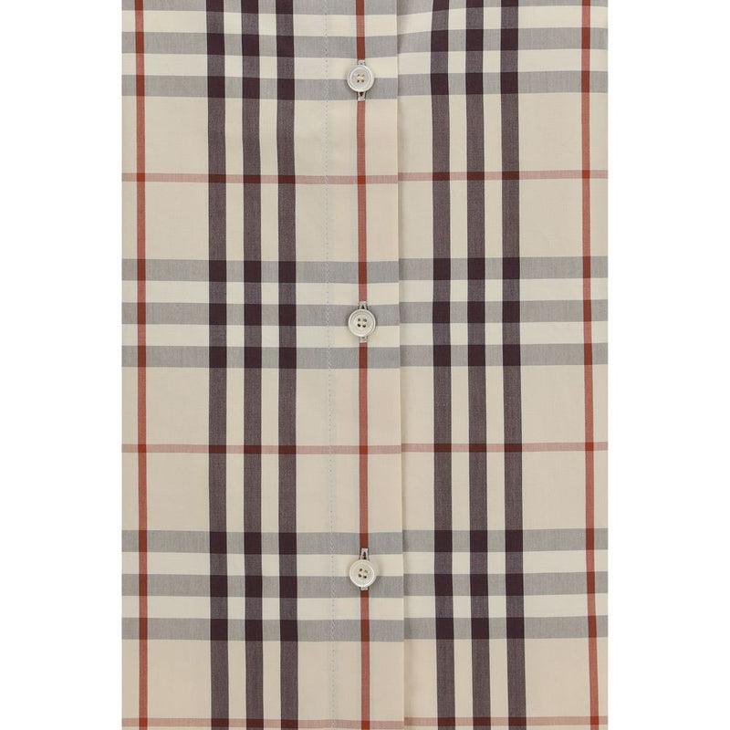 Burberry Beige Cotton Check Shirt for Women