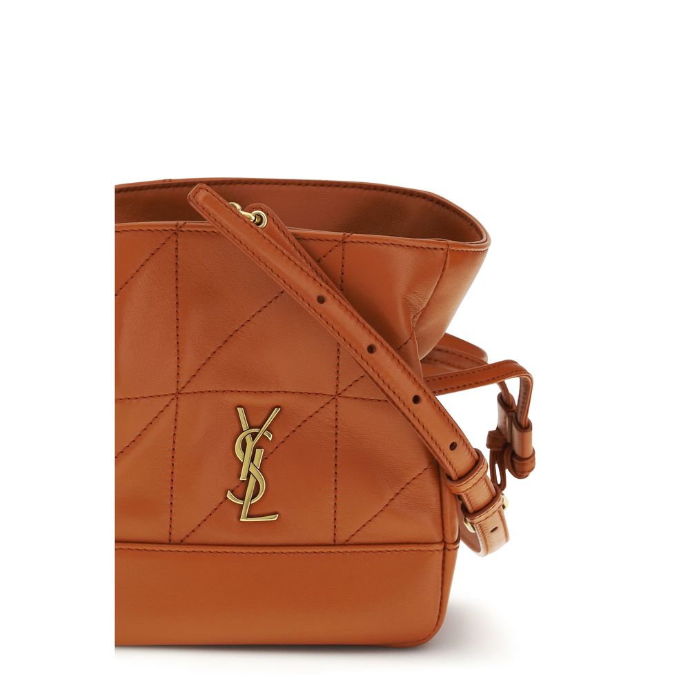 Saint Laurent Jamie Mini Orange Lambskin Clutch Bag