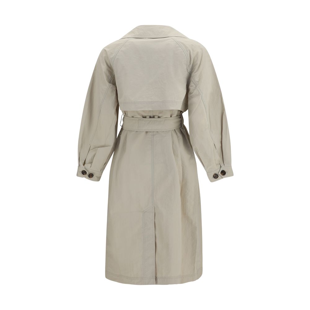 Barbour Layla Beige Polyamide Trench Coat for Women