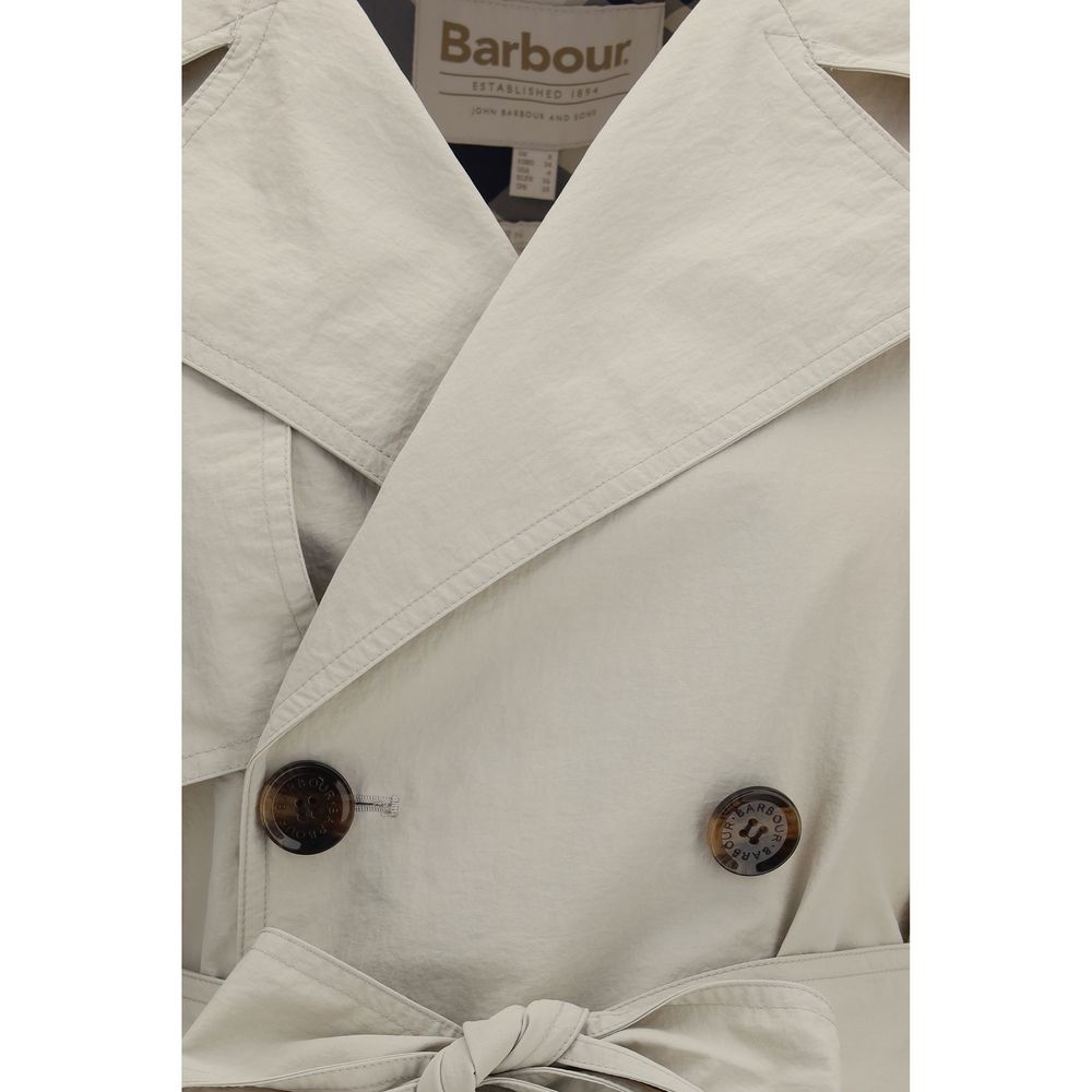 Barbour Layla Beige Polyamide Trench Coat for Women
