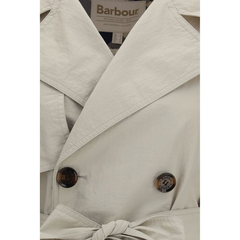 Barbour Layla Beige Polyamide Trench Coat for Women