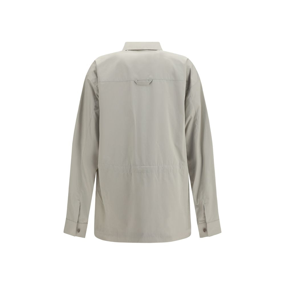 RIER Gray Cotton Zipped Pockets Jacket for Women