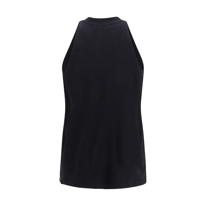 Darkpark Milla Black Cotton Sleeveless T-Shirt