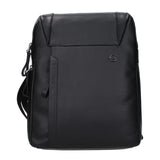 Piquadro Black Leather Crossbody Bag for Men