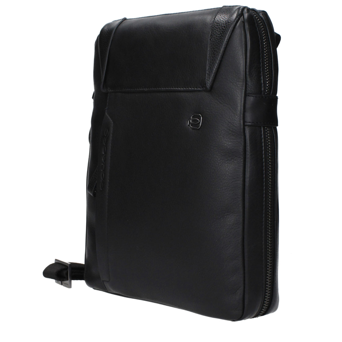 Piquadro Black Leather Crossbody Bag for Men