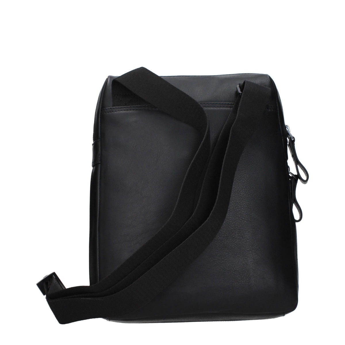 Piquadro Black Leather Crossbody Bag for Men