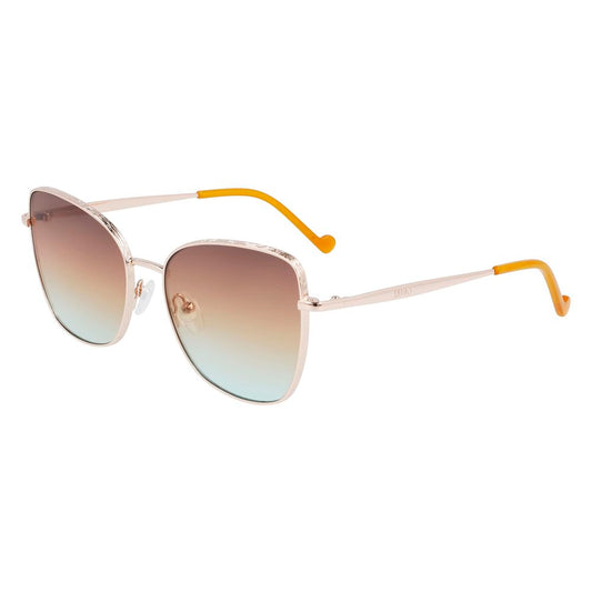 Liu Jo Gold Metal Sunglasses for Women
