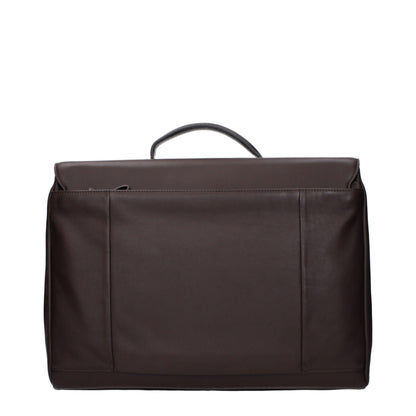 Piquadro Bruine Leren Business- en Laptoptas