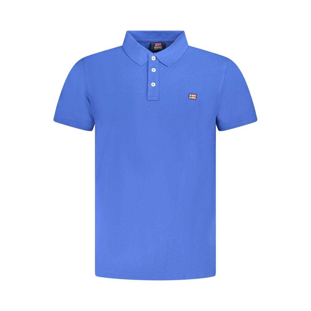 Norway 1963 Blue Cotton Men's Polo Shirt