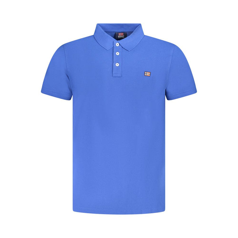 Norway 1963 Blue Cotton Men's Polo Shirt
