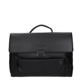 Piquadro Sac en Cuir Noir pour Professionnels et Ordinateurs
