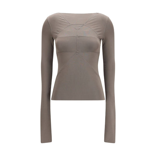 Rick Owens Temple Gray Viscose Shirt for Women