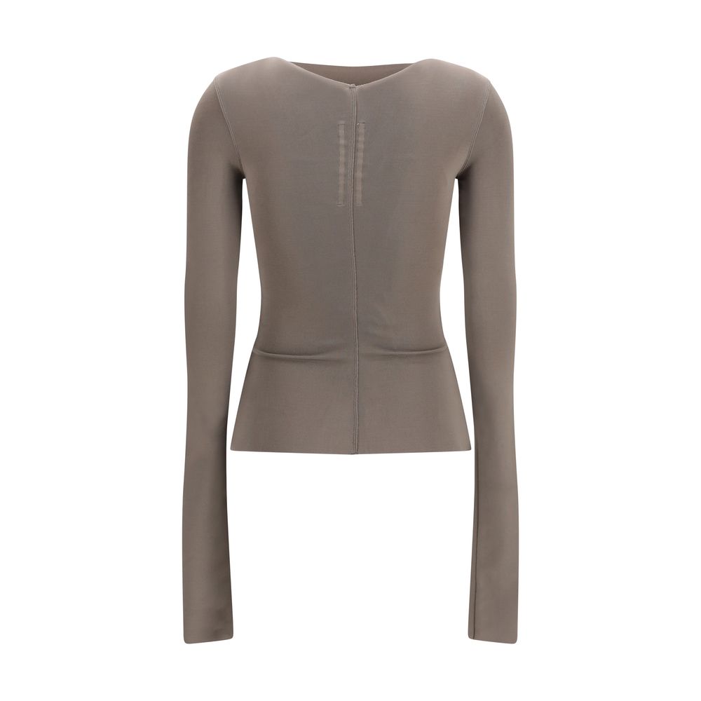 Rick Owens Temple Gray Viscose Shirt for Women