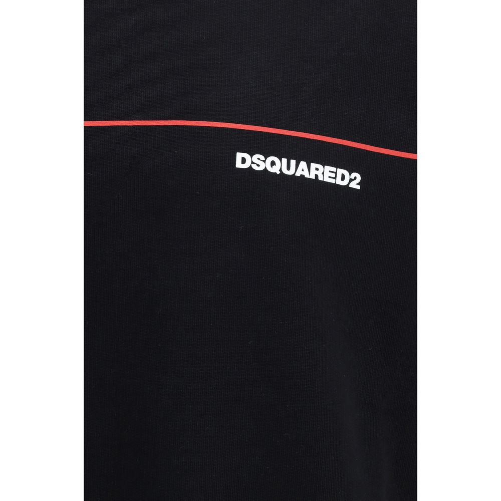 Dsquared² Black Cotton Sweatshirt - Casual Style with Logo