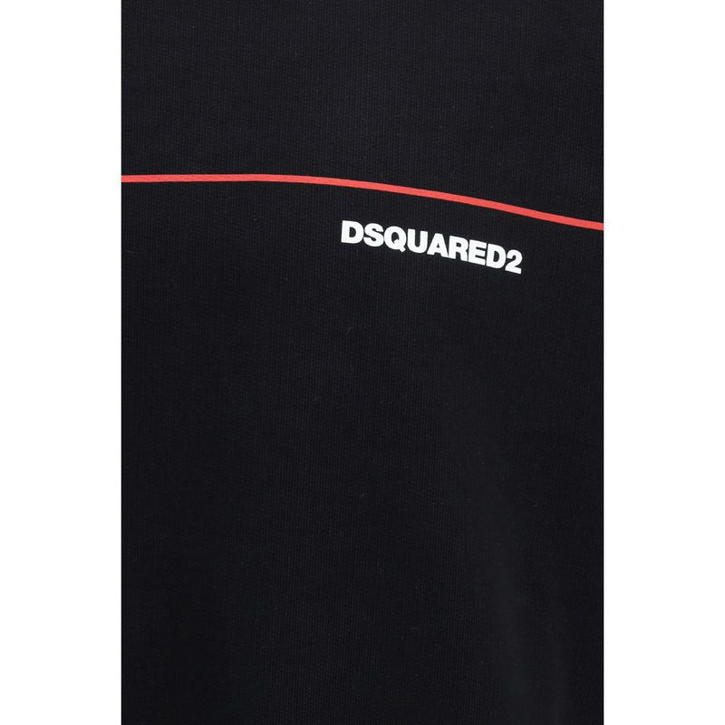Dsquared² Black Cotton Sweatshirt - Bold Casual Style