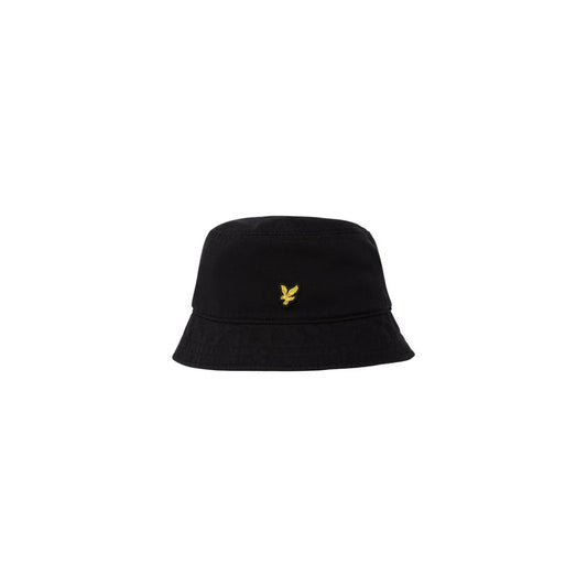 Lyle & Scott Black Cotton Bucket Hat - HE2405A