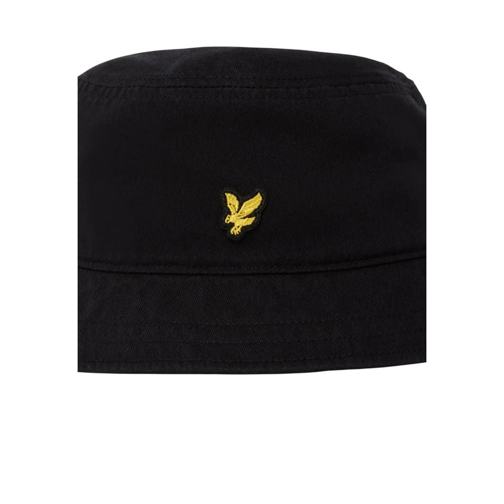 Lyle & Scott Black Cotton Bucket Hat - HE2405A