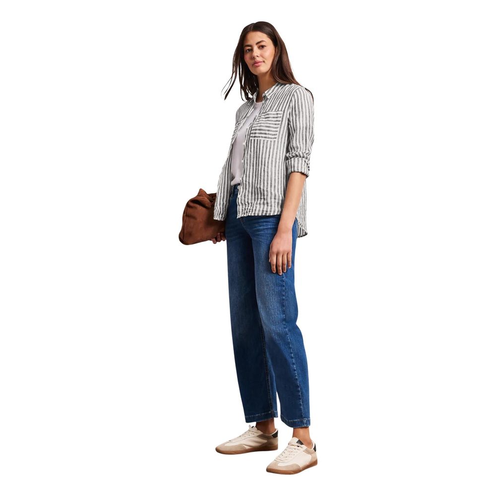 Street One SOL_LTD QR Brown Linen Blouse for Women
