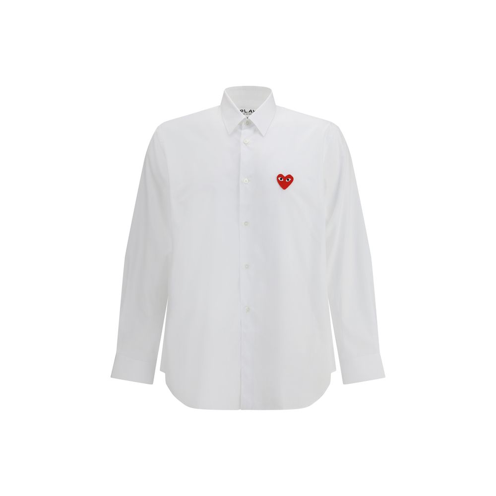 Chemise en coton blanc Comme Des Garçons Play