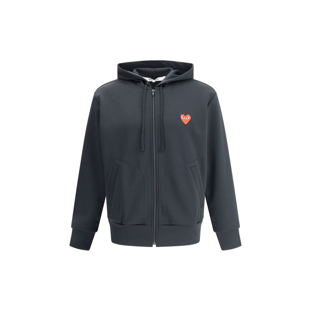 Sweat-shirt noir en polyester Comme Des Garçons Play