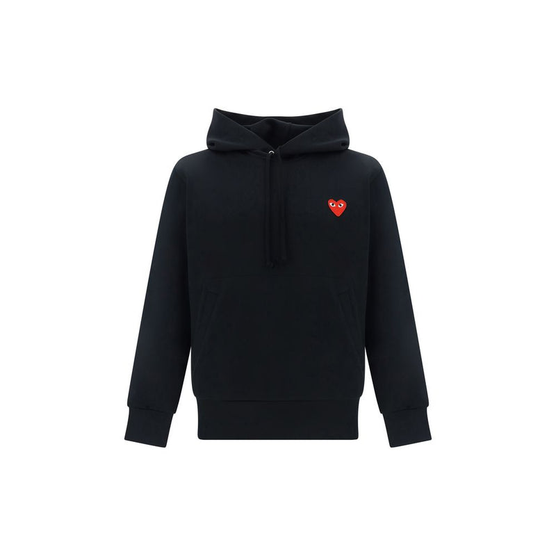 Sweat-shirt noir en polyester Comme Des Garçons Play