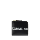 Comme Des Garçons Portefeuille Bos Taurus en cuir de veau noir