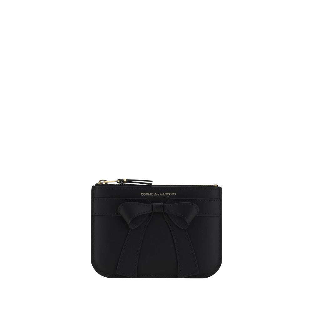 Comme Des Garçons Portefeuille Bos Taurus en cuir de veau noir