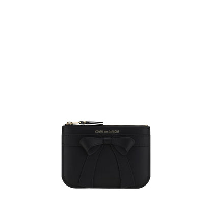 Comme Des Garçons Portefeuille Bos Taurus en cuir de veau noir