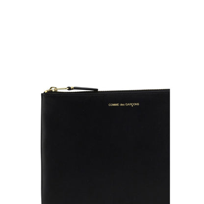 Comme Des Garçons Portefeuille Bos Taurus en cuir de veau noir