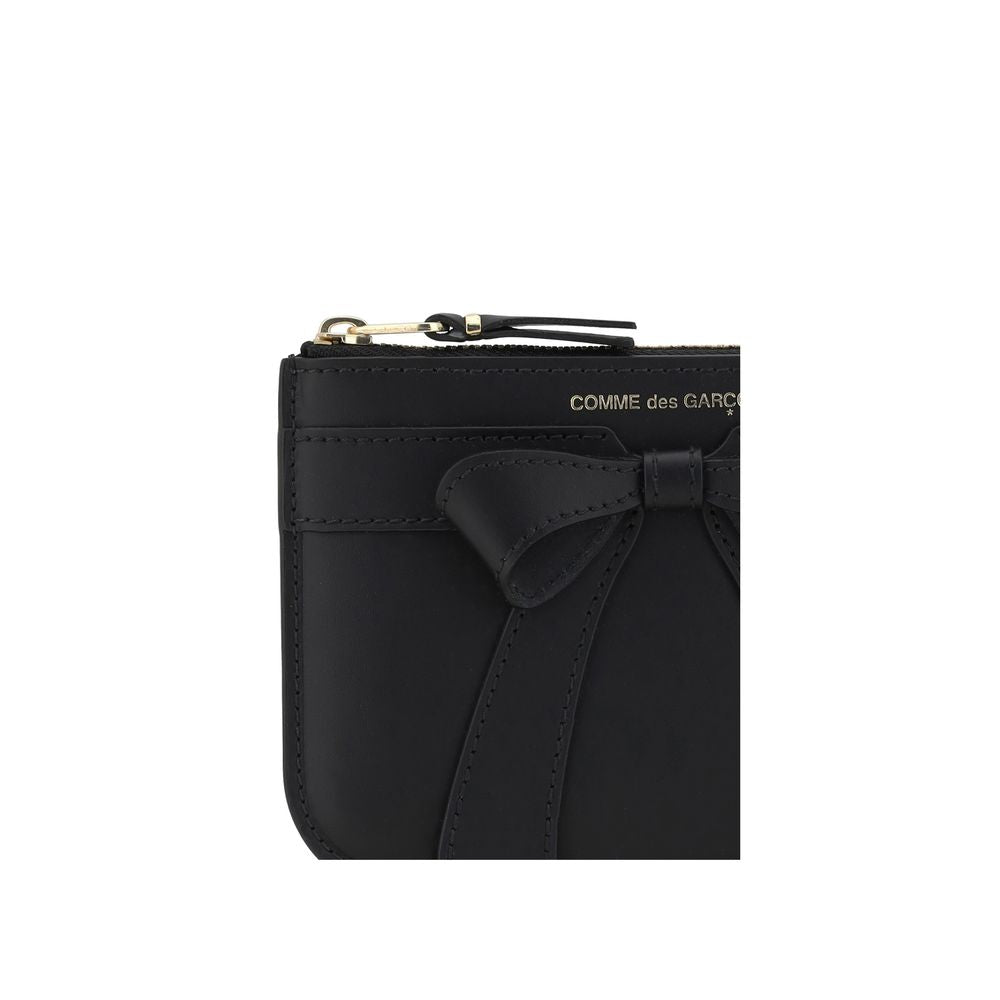 Comme Des Garçons Portefeuille Bos Taurus en cuir de veau noir