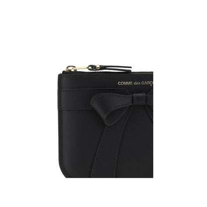 Comme Des Garçons Portefeuille Bos Taurus en cuir de veau noir
