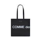Sac porté épaule Comme Des Garçons en cuir de veau noir Bos Taurus