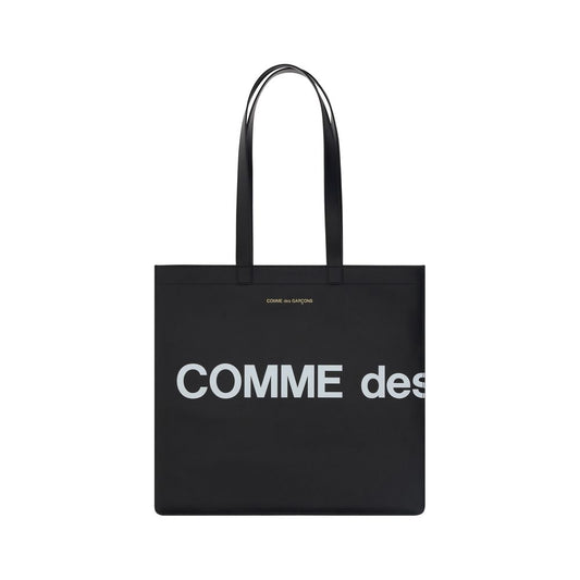 Sac porté épaule Comme Des Garçons en cuir de veau noir Bos Taurus