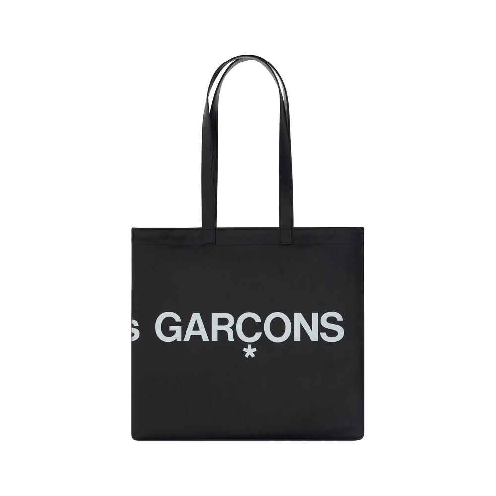 Sac porté épaule Comme Des Garçons en cuir de veau noir Bos Taurus