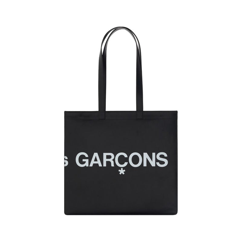 Sac porté épaule Comme Des Garçons en cuir de veau noir Bos Taurus