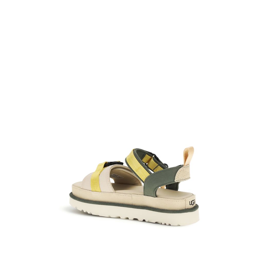 UGG Goldenstar Wildwood Beige Flat Sandals for Women