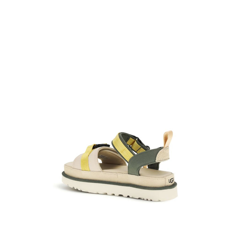 UGG Goldenstar Wildwood Beige Flat Sandals for Women