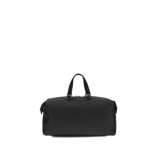 Fendi Sac de voyage en cuir de veau noir Bos Taurus