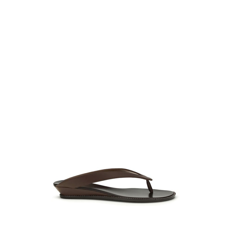 Sandales à plateforme Giuseppe Zanotti en cuir de veau marron Bos Taurus