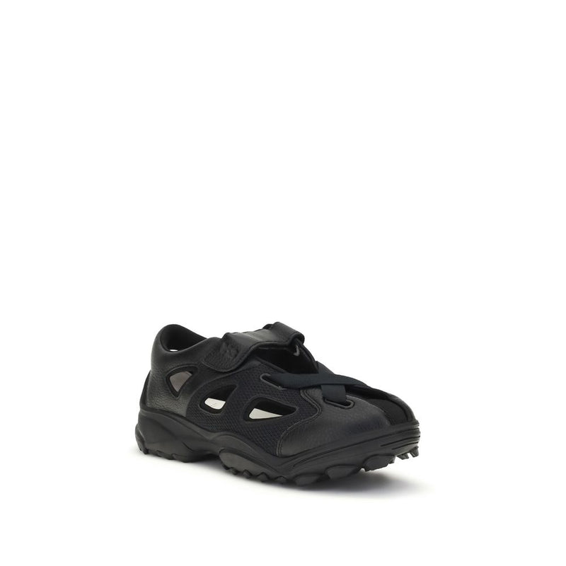 Y-3 Black Calf Leather Bos Taurus Sandals