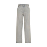 Haikure Bonnie Light Space Blue Cotton Relaxed Fit Jeans