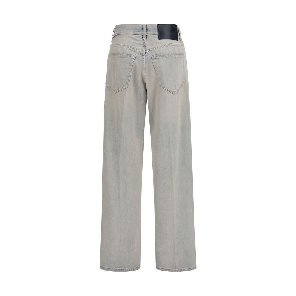Haikure Bonnie Light Space Blue Cotton Relaxed Fit Jeans