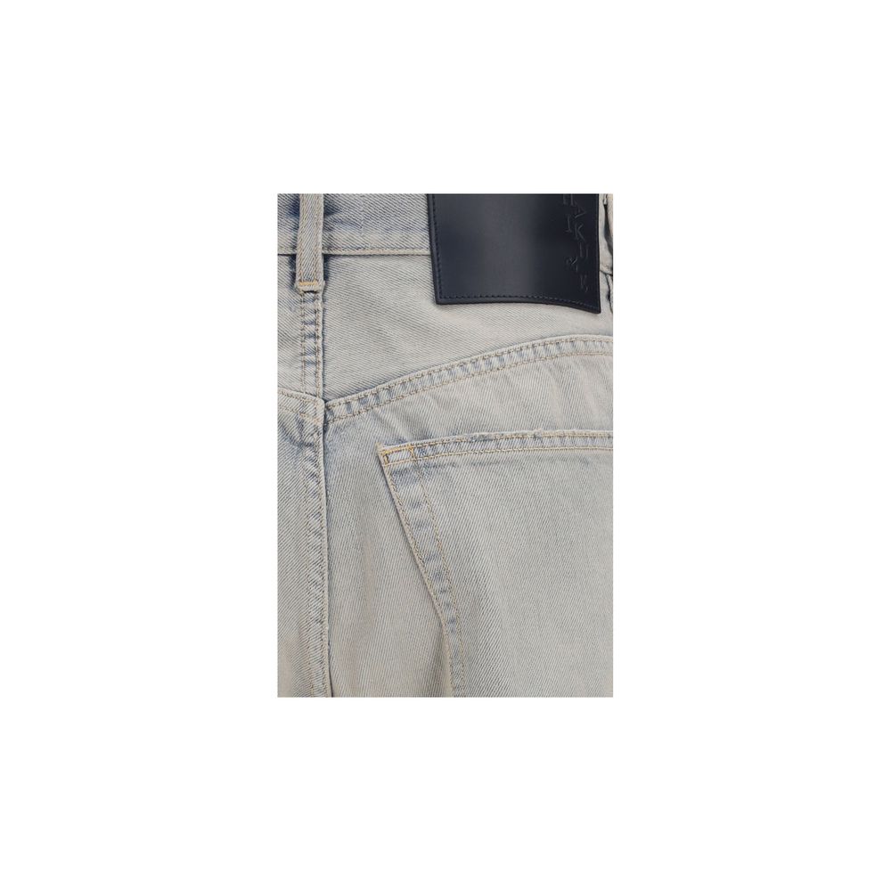 Haikure Bonnie Light Space Blue Cotton Relaxed Fit Jeans