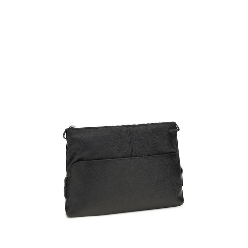 Maison Margiela Black Calf Leather Bos Taurus Clutch Bag