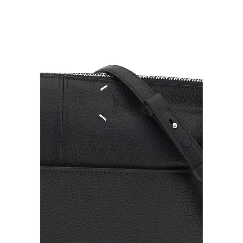 Maison Margiela Black Calf Leather Bos Taurus Clutch Bag