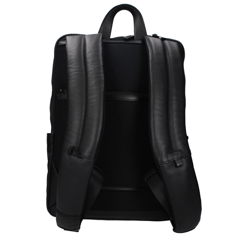 Piquadro Black Leather Backpack - CA5988S123N
