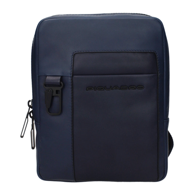 Piquadro Blue Leather Crossbody Bag - CA3084S123BLU