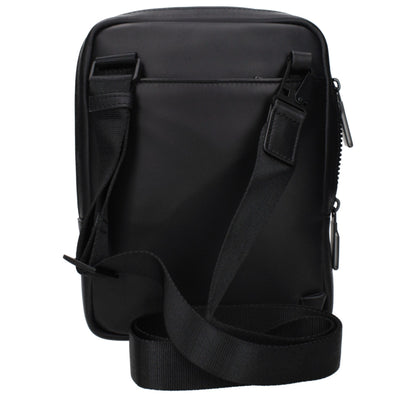 Piquadro zwarte leren crossbodytas
