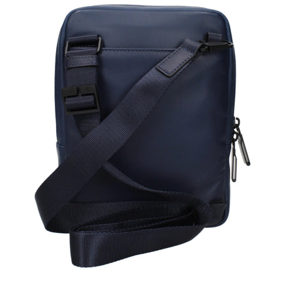 Sac bandoulière en cuir bleu Piquadro